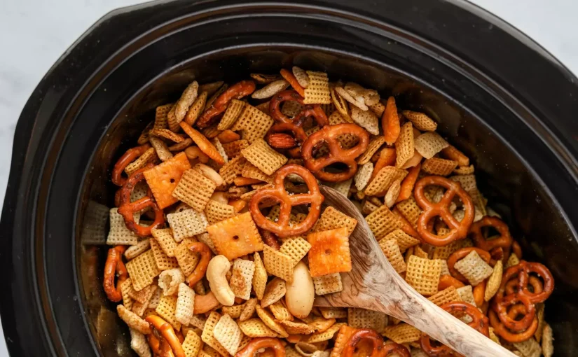 Crockpot Snack Mix